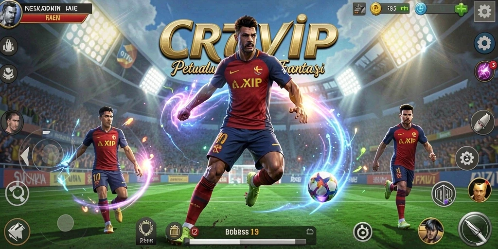 Tangkapan layar utama <strong>CR7VIP</strong> menunjukkan aksi seru dalam permainan ARPG.