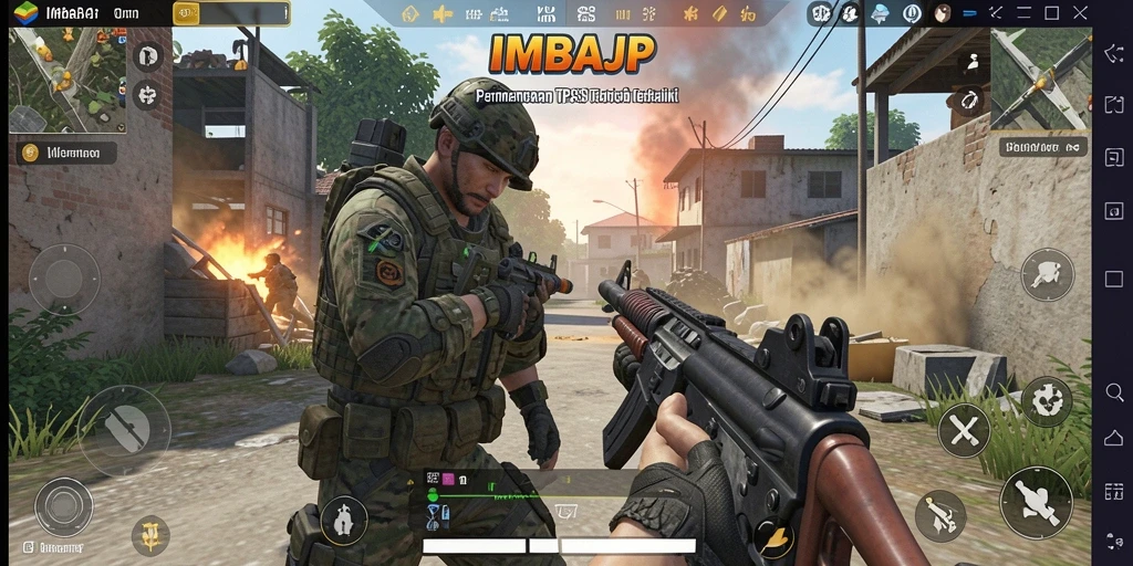 Tampilan seru gameplay TPS dalam IMBAJP dengan aksi yang mendebarkan.