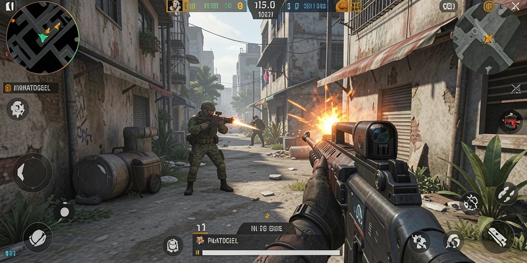 Tangkapan layar gameplay INATOGEL yang menegangkan dengan aksi yang cepat.