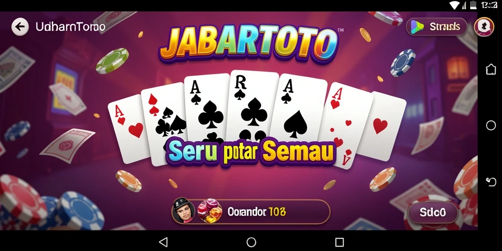Tampilan menarik gameplay Domino di JABARTOTO.