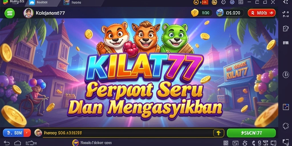 Tampilan gameplay menarik KILAT77 dengan berbagai tema slot.