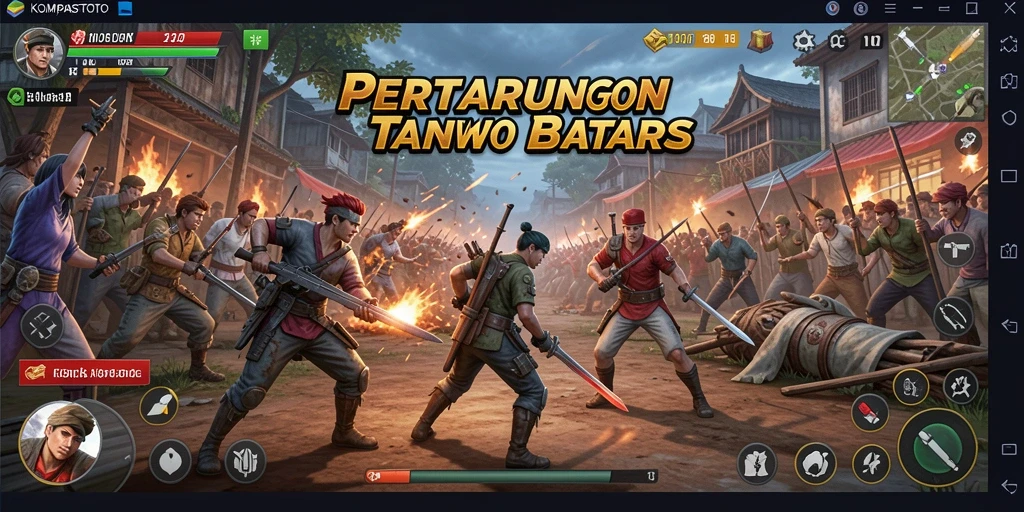 Gameplay mendebarkan di arena pertarungan KOMPASTOTO.