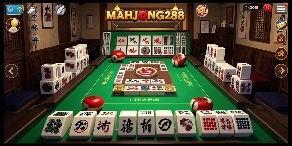 Tampilan menarik dari gameplay MAHJONG288 yang menyenangkan.