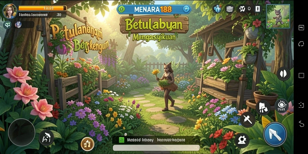 Gameplay <strong>MENARA188</strong> yang menghadirkan pengalaman berkebun yang seru dan interaktif.