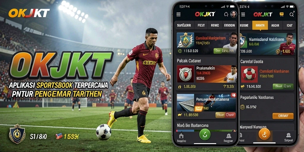 Tampilan menarik dari gameplay taruhan olahraga di OKJKT.