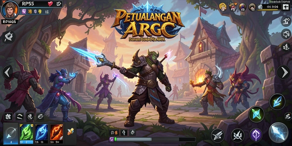 Gameplay ARPG yang menarik dan penuh aksi.