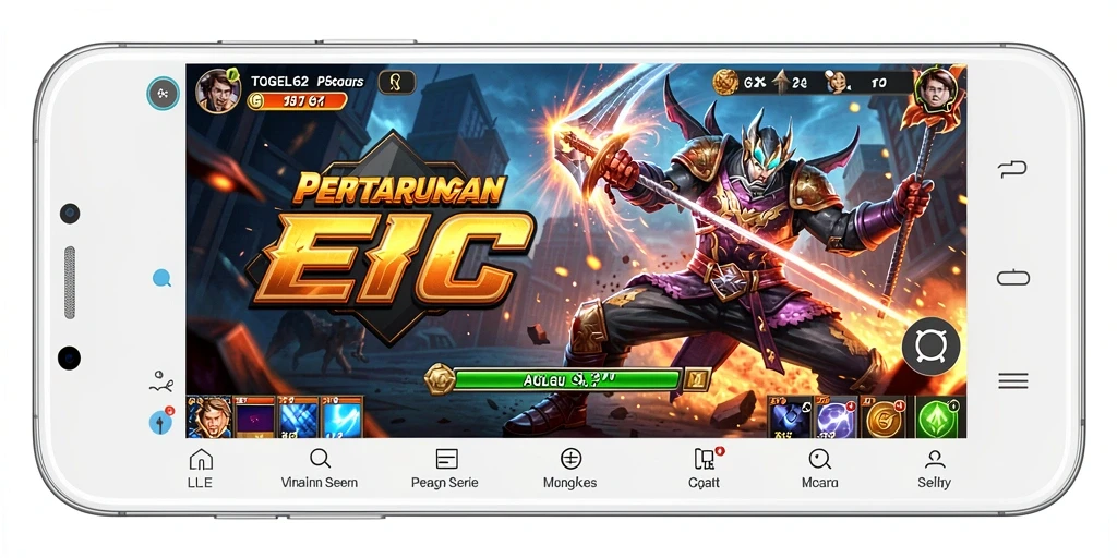 Screenshot dari gameplay menegangkan TOGEL62 dengan pertarungan karakter yang dinamis.