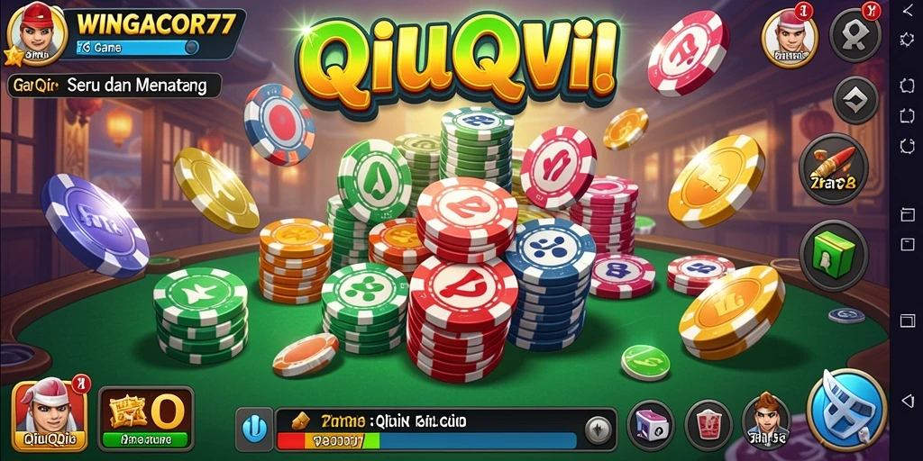 Tampilan gameplay seru QiuQiu di WINGACOR77.